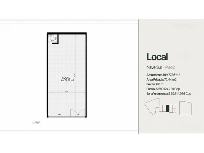 Local en venta en Romelia Alta, Dosquebradas, 77 m² · foto 16 de 16
