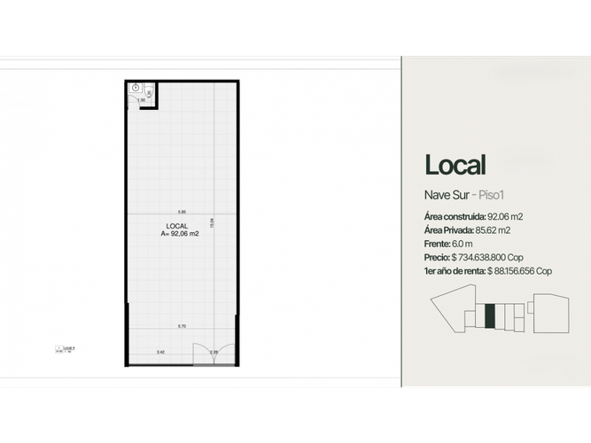 Local en venta en Romelia Alta, Dosquebradas, 92 m² · foto 16 de 16