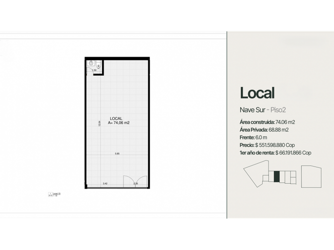 Local en venta en Romelia Alta, Dosquebradas, 74 m² · foto 16 de 16