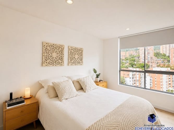 Apartamento de 2 alcobas en arriendo en Las Cometas, Envigado, 89 m² · foto 3 de 6
