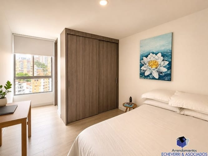 Apartamento de 2 alcobas en arriendo en Las Cometas, Envigado, 89 m² · foto 5 de 6