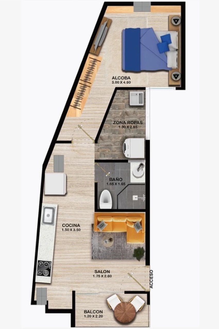 Apartamento en venta en Pablo Sexto, Marinilla · foto 8 de 8
