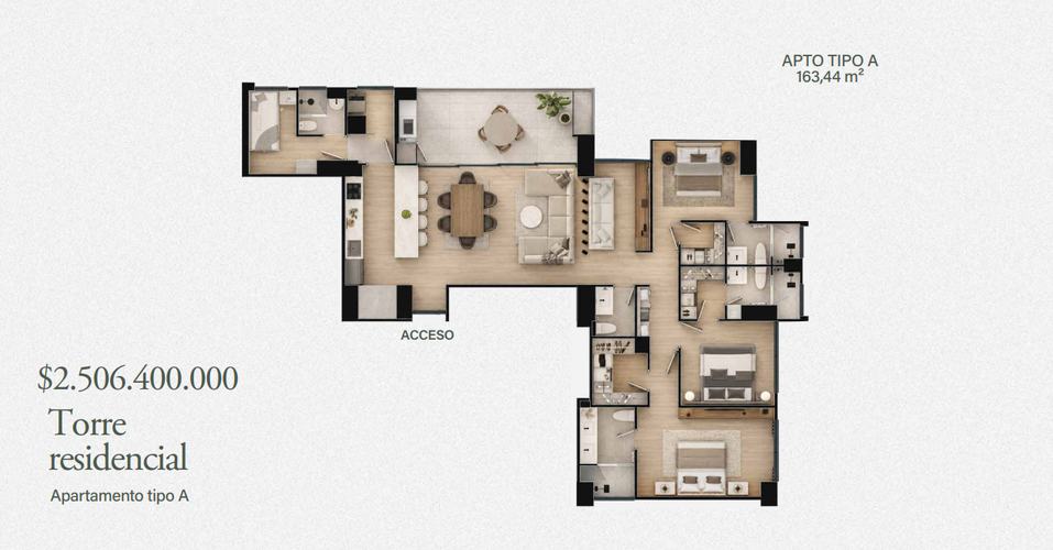 Apartamento de 2 alcobas en venta en El Poblado, Medellín, 98 m² · foto 15 de 24