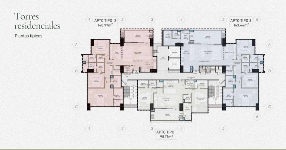 Apartamento de 2 alcobas en venta en El Poblado, Medellín, 98 m² · foto 21 de 24