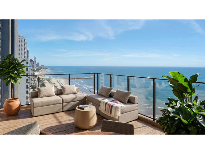 Apartamento de 1 alcoba en venta en Bocagrande, Cartagena, 56 m² · foto 7 de 20
