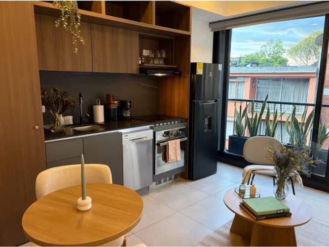Apartamento de 1 alcoba en venta en El Virrey, Bogotá, 45 m² · foto 5 de 10