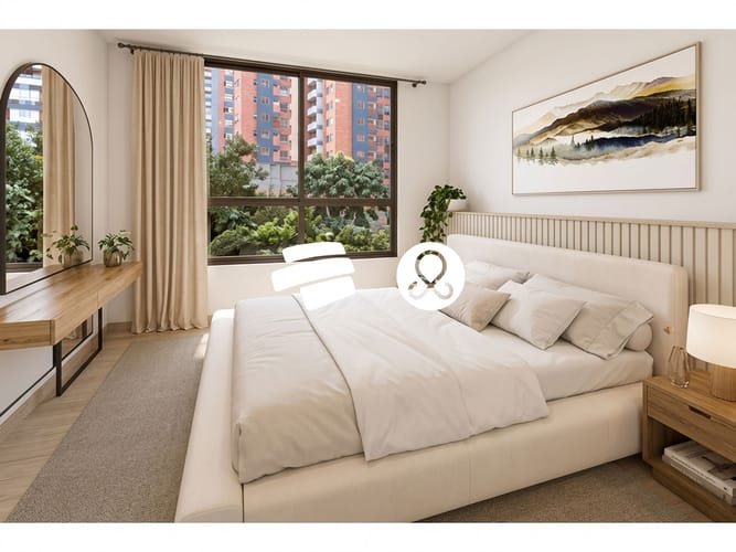 Apartamento de 2 alcobas en venta en El Poblado, Medellín, 67 m² · foto 4 de 10