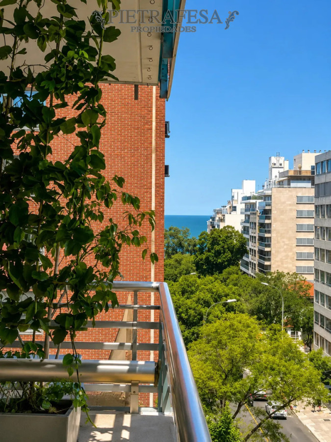 Apartamento en alquiler, monoambiente, 1 baño, terraza. Punta Carretas. · Foto 12