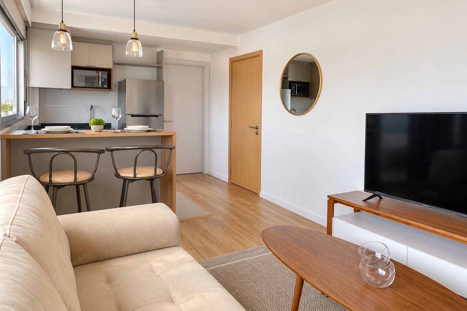 POCITOS A PASOS DEL MAR - ALQUILER APARTAMENTO DE 1 DORMITORIO CON MUEBLES Y GARAJE · Foto 4