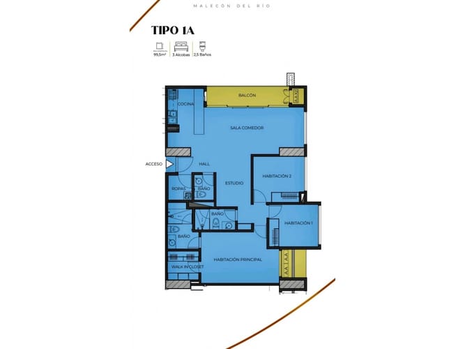 Apartamento de 3 alcobas en venta en Siape, Barranquilla, 99 m² · foto 10 de 24