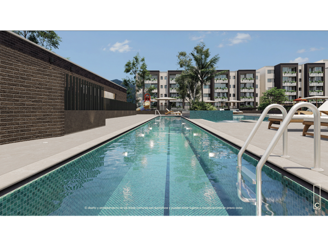 Apartamento de 2 alcobas en venta en Lomitas, La Ceja, 55 m² · foto 5 de 24