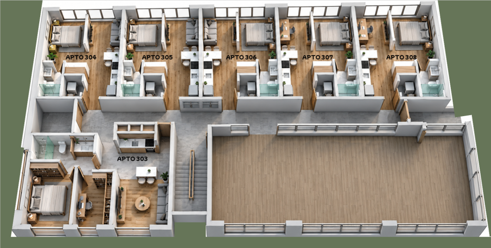 Apartaestudio en venta en Las Nieves, Tunja, 23 m² · foto 7 de 11