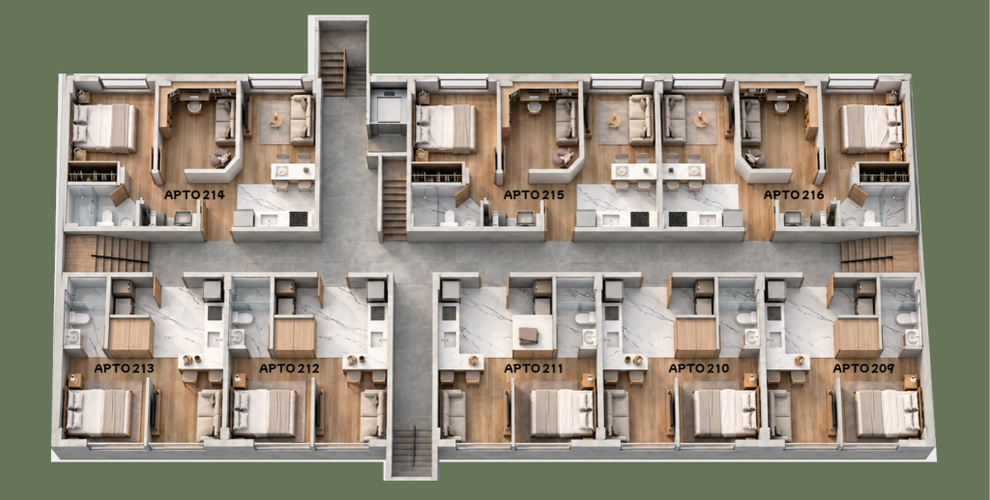 Apartaestudio en venta en Las Nieves, Tunja, 23 m² · foto 9 de 11