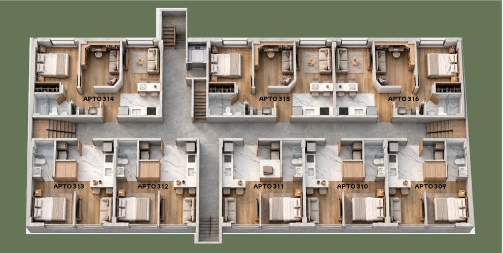 Apartaestudio en venta en Las Nieves, Tunja, 23 m² · foto 10 de 11