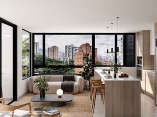 Apartamento de 1 alcoba en venta en Castropol, Medellín, 60 m² · foto 2 de 9