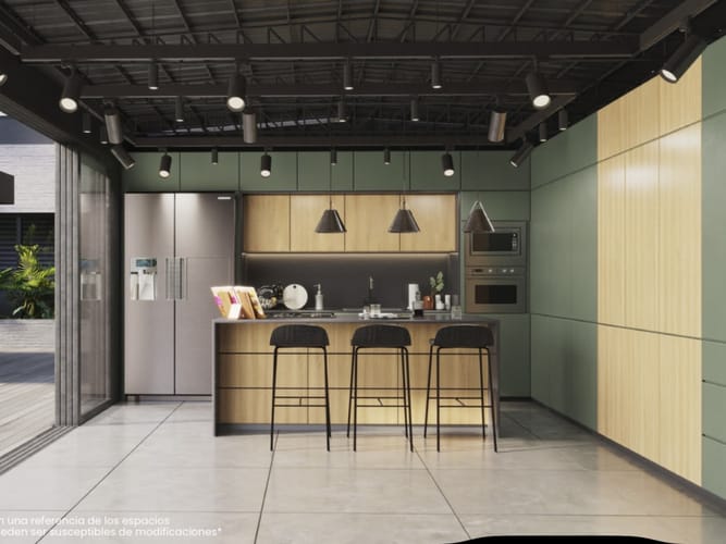Apartamento de 1 alcoba en venta en Castropol, Medellín, 60 m² · foto 3 de 9