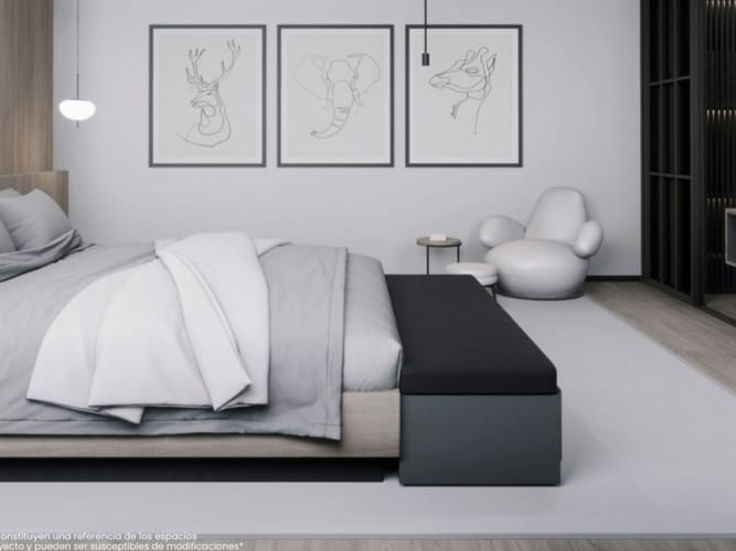 Apartamento de 1 alcoba en venta en Castropol, Medellín, 60 m² · foto 4 de 9