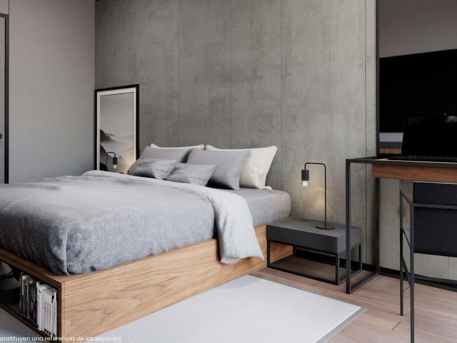 Apartamento de 1 alcoba en venta en Castropol, Medellín, 60 m² · foto 5 de 9