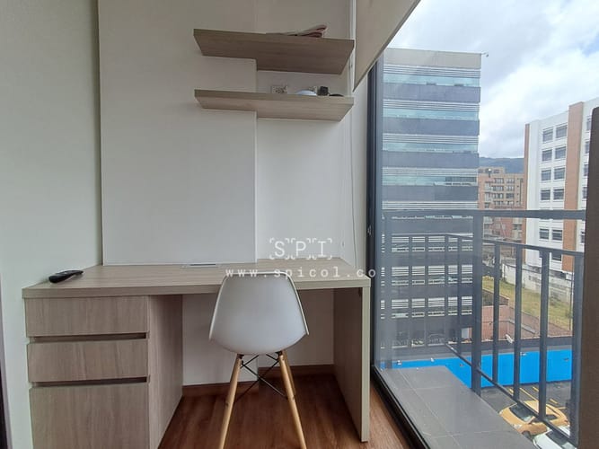 Apartaestudio en venta en Chico, Bogotá, 18 m² · foto 8 de 9