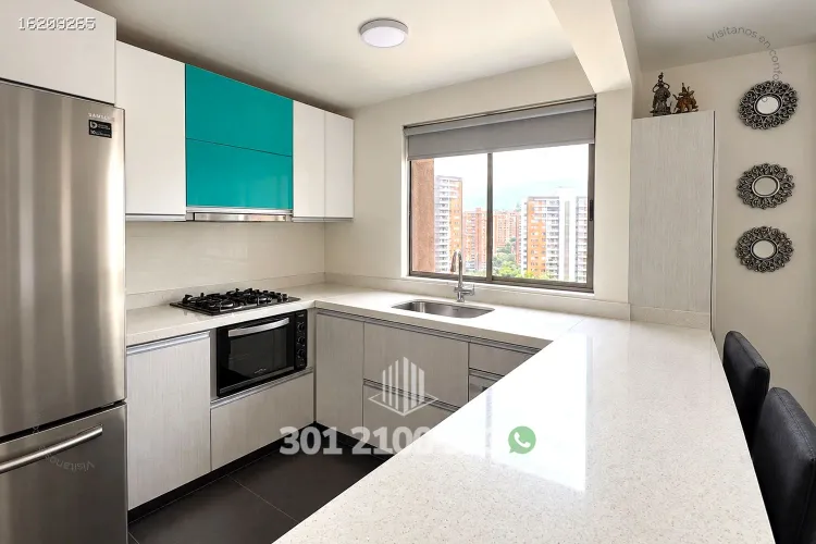 Apartamento de 3 alcobas en arriendo en Loma De Los Bernal, Medellín, 87 m² · foto 4 de 24