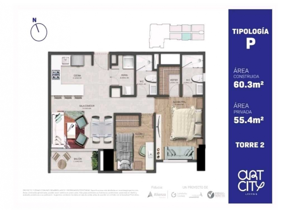 Apartamento en venta en Ciudad Del Río, Medellín · foto 7 de 7