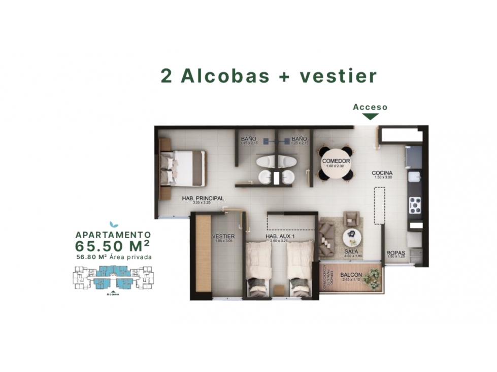 Apartamento en venta en Cerritos, Pereira · foto 3 de 20