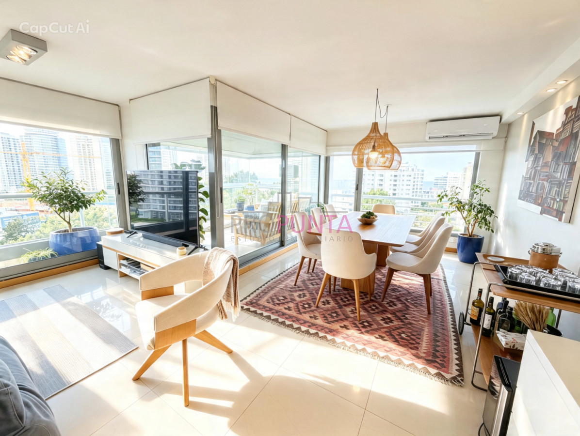 Apartamento de 3 dormitorios en venta y alquiler, brava, zona Roosevelt. Punta del Este. · Foto 2