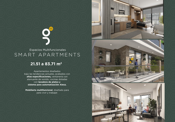 Apartaestudio en venta en Chico Norte, Bogotá, 23 m² · foto 9 de 12