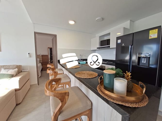 Apartamento de 2 alcobas en venta en Serena Del Mar, Cartagena, 63 m² · foto 10 de 11