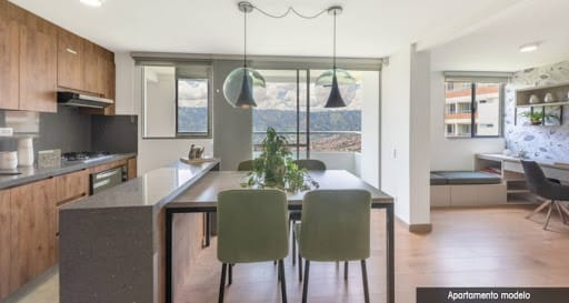 Apartamento de 3 alcobas en venta en La Mina, Envigado, 61 m² · foto 2 de 10