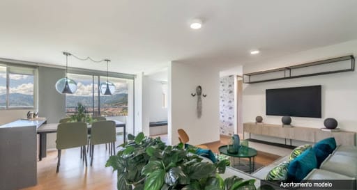 Apartamento de 3 alcobas en venta en La Mina, Envigado, 61 m² · foto 3 de 10