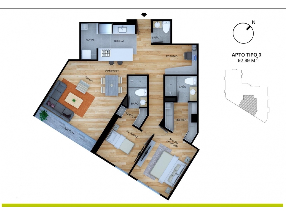 Apartamento en venta en Santa Paula, Bogotá · foto 16 de 16