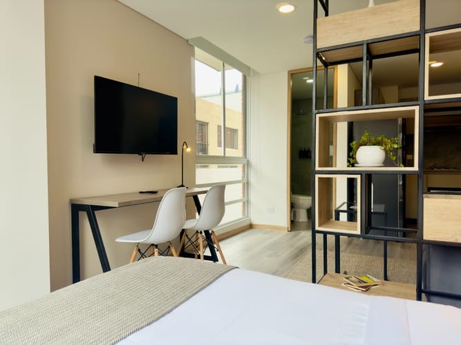 Apartaestudio en venta en Chico Norte, Bogotá, 28 m² · foto 5 de 12