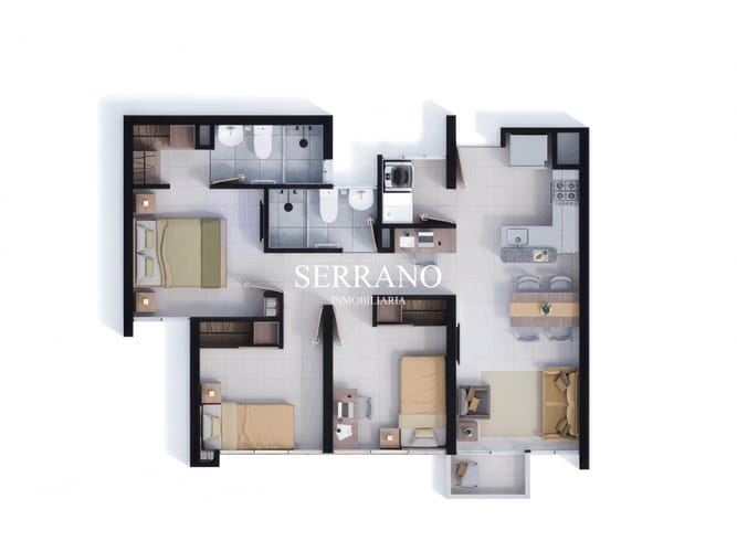 Apartamento de 2 alcobas en venta en Altos De Chanito, Girón, 58 m² · foto 2 de 5