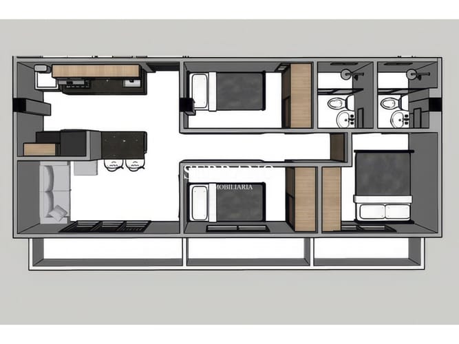 Apartamento de 3 alcobas en venta en Balcones De Santa Ana, Floridablanca, 52 m² · foto 2 de 2