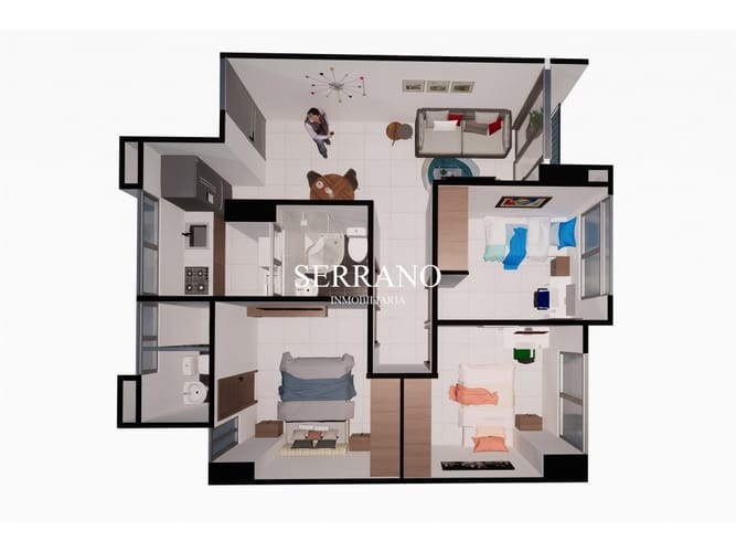 Apartamento de 3 alcobas en venta en Bahondo, Girón, 58 m² · foto 2 de 5