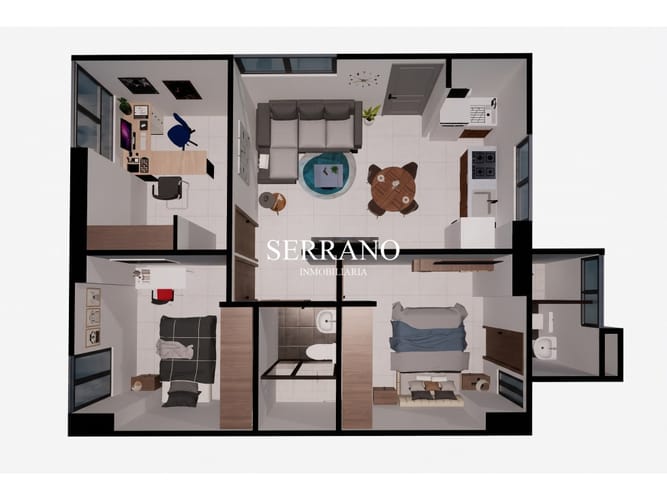 Apartamento de 3 alcobas en venta en Bella Vista, Girón, 56 m² · foto 2 de 5