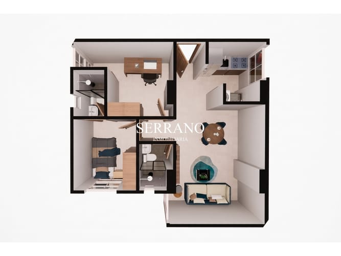 Apartamento de 2 alcobas en venta en Hoyo Grande, Piedecuesta, 46 m² · foto 2 de 6