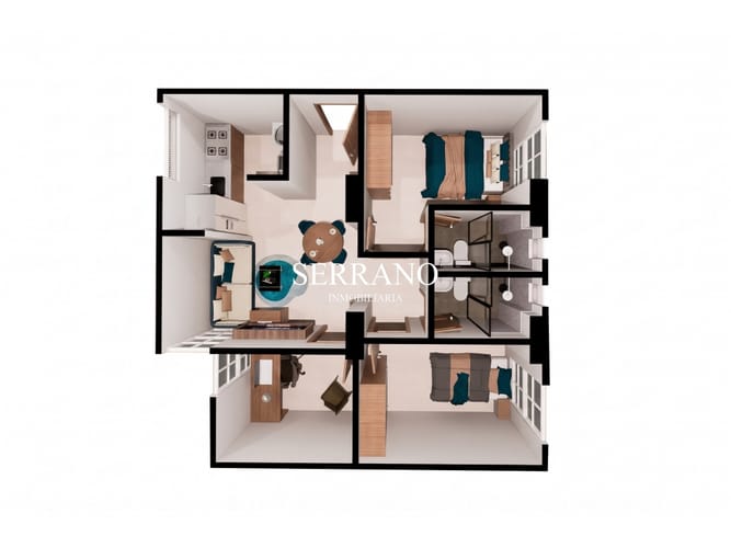 Apartamento de 2 alcobas en venta en Hoyo Grande, Piedecuesta, 50 m² · foto 2 de 6