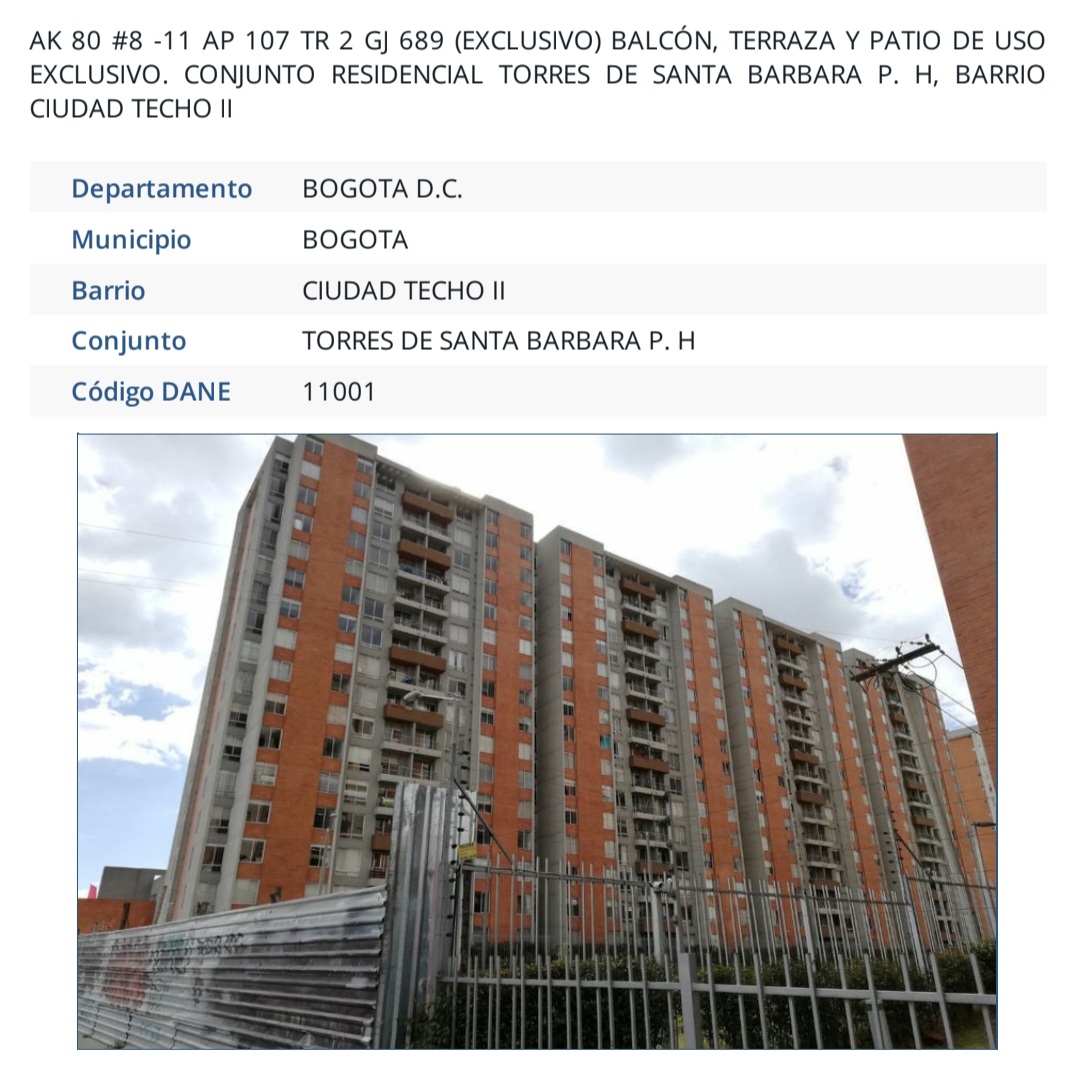 Apartamento en venta en Castilla, Bogotá · foto 4 de 4
