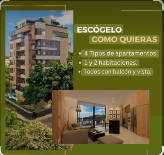 Apartamento de 1 alcoba en venta en Tejares Cristales, Cali, 57 m² · foto 3 de 6