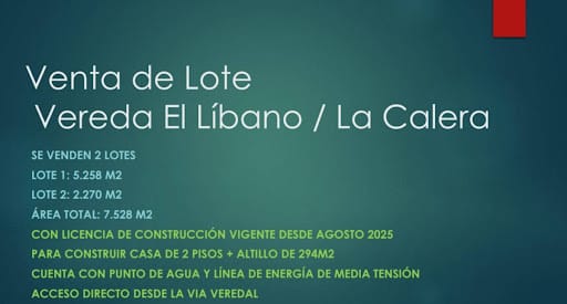 Lote en venta en El Libano, La Calera, 7528 m² · foto 11 de 12