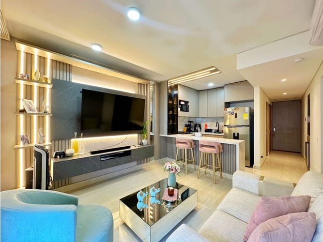 Apartamento de 2 alcobas en venta en Serena Del Mar, Cartagena, 58 m² · foto 4 de 13