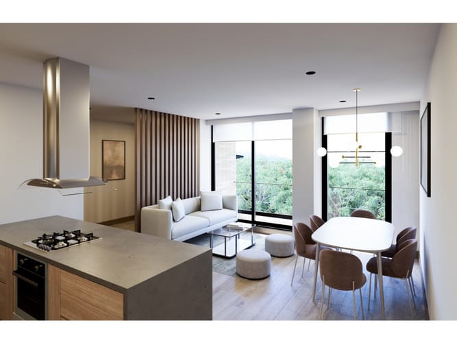 Apartamento de 2 alcobas en venta en El Contador, Bogotá, 84 m² · foto 2 de 5