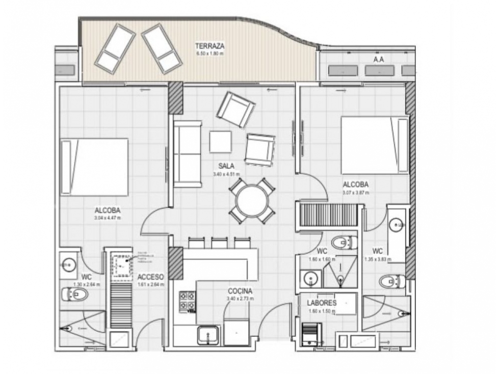 Apartamento en venta en Vista Hermosa, Santa Marta · foto 8 de 11