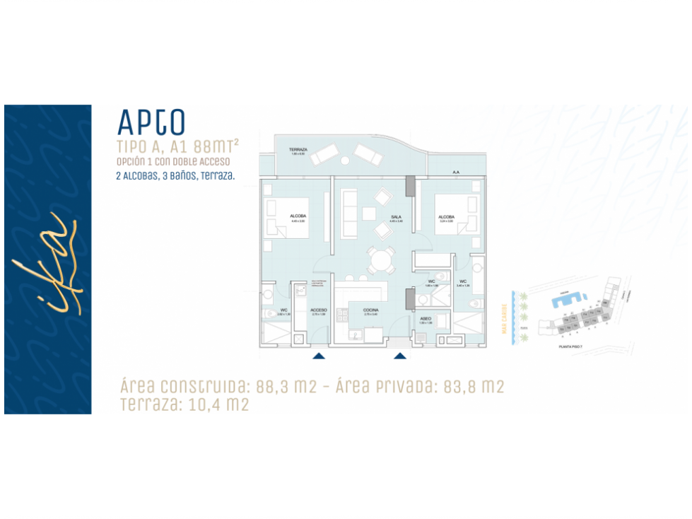 Apartamento en venta en Vista Hermosa, Santa Marta · foto 9 de 11