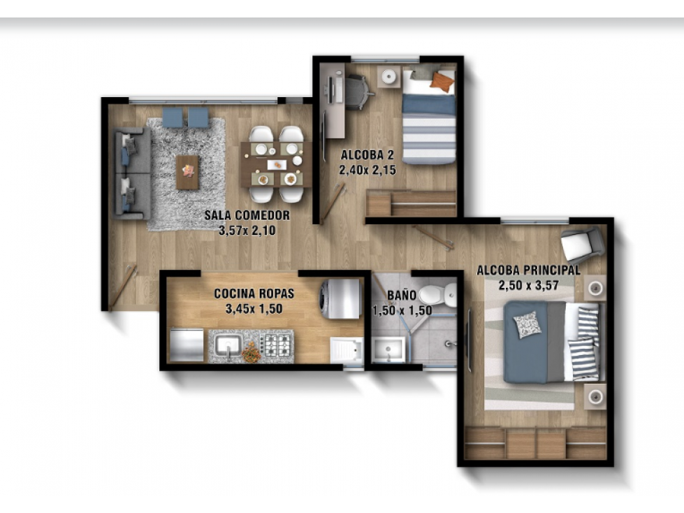 Apartamento en venta en Parque Industrial San Jorge, Mosquera · foto 16 de 16