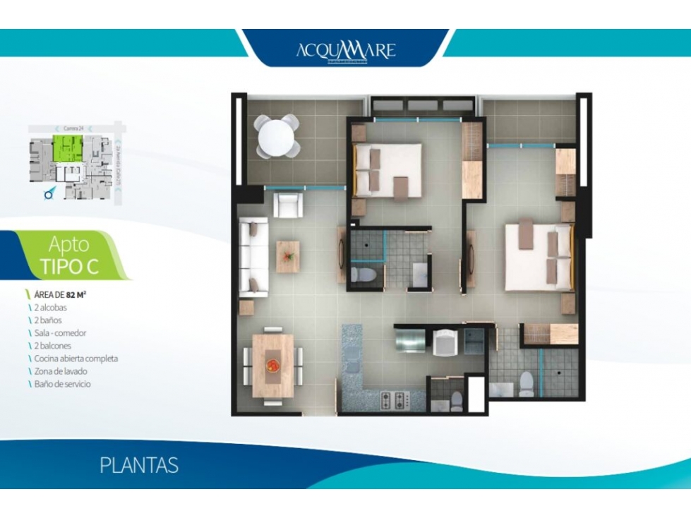 Apartamento en venta en Manga, Cartagena · foto 12 de 15