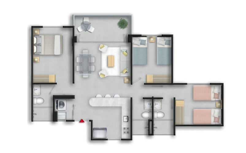 Apartamento de 3 alcobas en venta en Aqualina, Girardot, 85 m² · foto 2 de 20