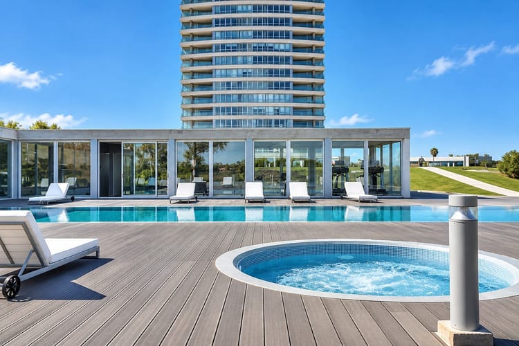 EDIFICIO FAROS DE CARRASCO – VENTA APARTAMENTO 2 DORMITORIOS CON GARAJE - EDIFICIO CON AMENITIES.